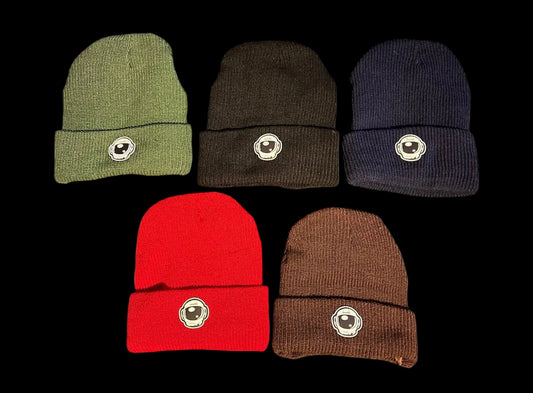 Beanie w/ silk-satin